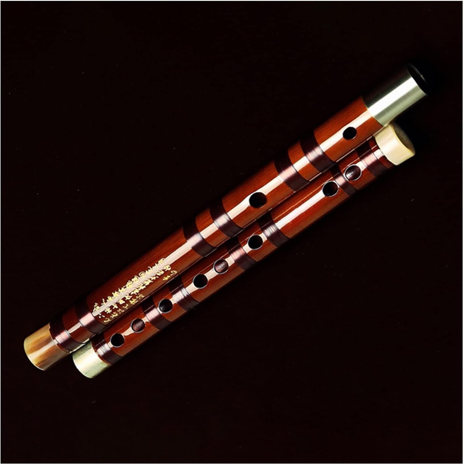 タケフルートの器械 手作り 2段 竹笛 舞台 演奏型 迪子 大人 渋い