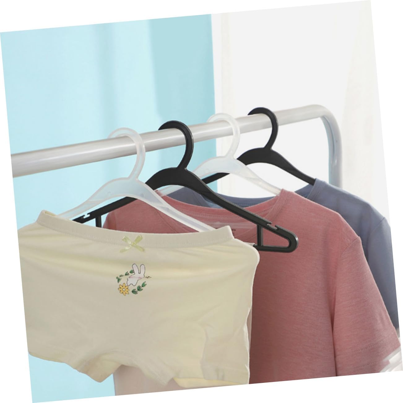 20pcs Children's Plastic Clothes Hangers for Baby Closet Organization