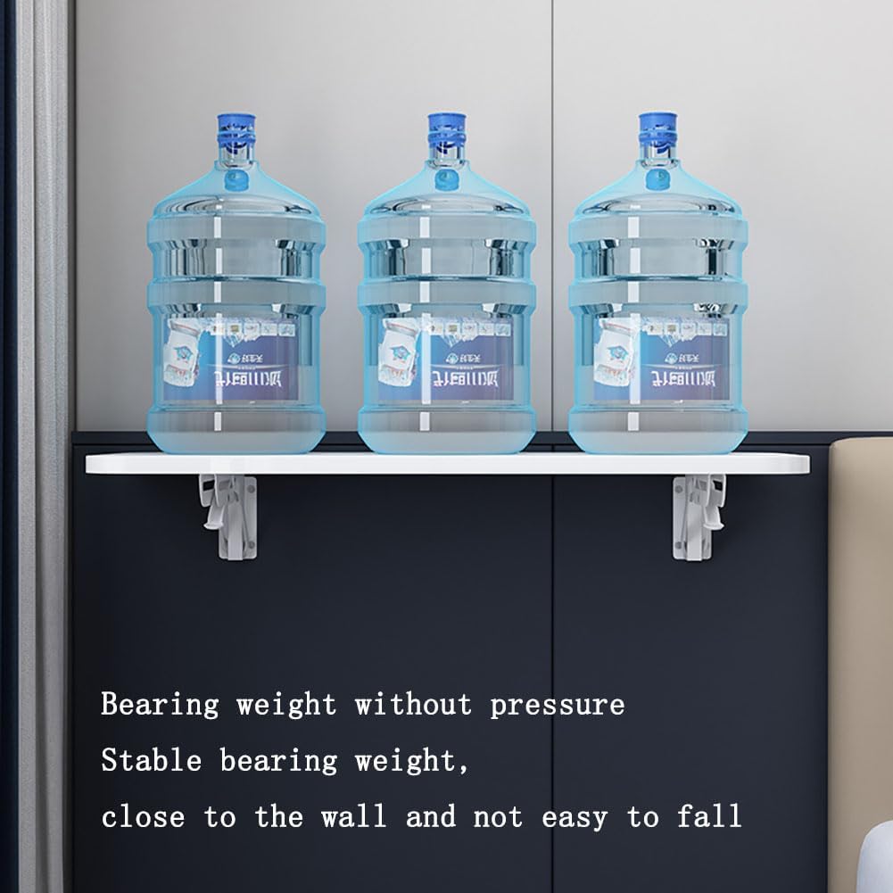 Wall Folding Desk Foldable Study Table, Folding Dining Table Space Saving Hanging Computer Desk, Versatile Fold up Desk for Study Dining Room Bedroom,Black Texture,40x25cm