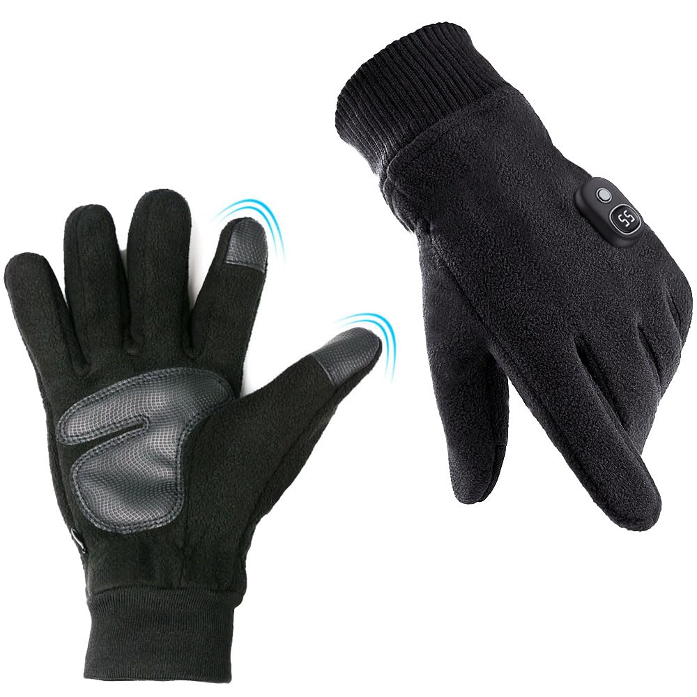 Guanti riscaldati per uomini e donne, ricaricabili, elettrici, impermeabili, termici, caldi, per lavoro, invernali, scaldamani, guanti touch screen per