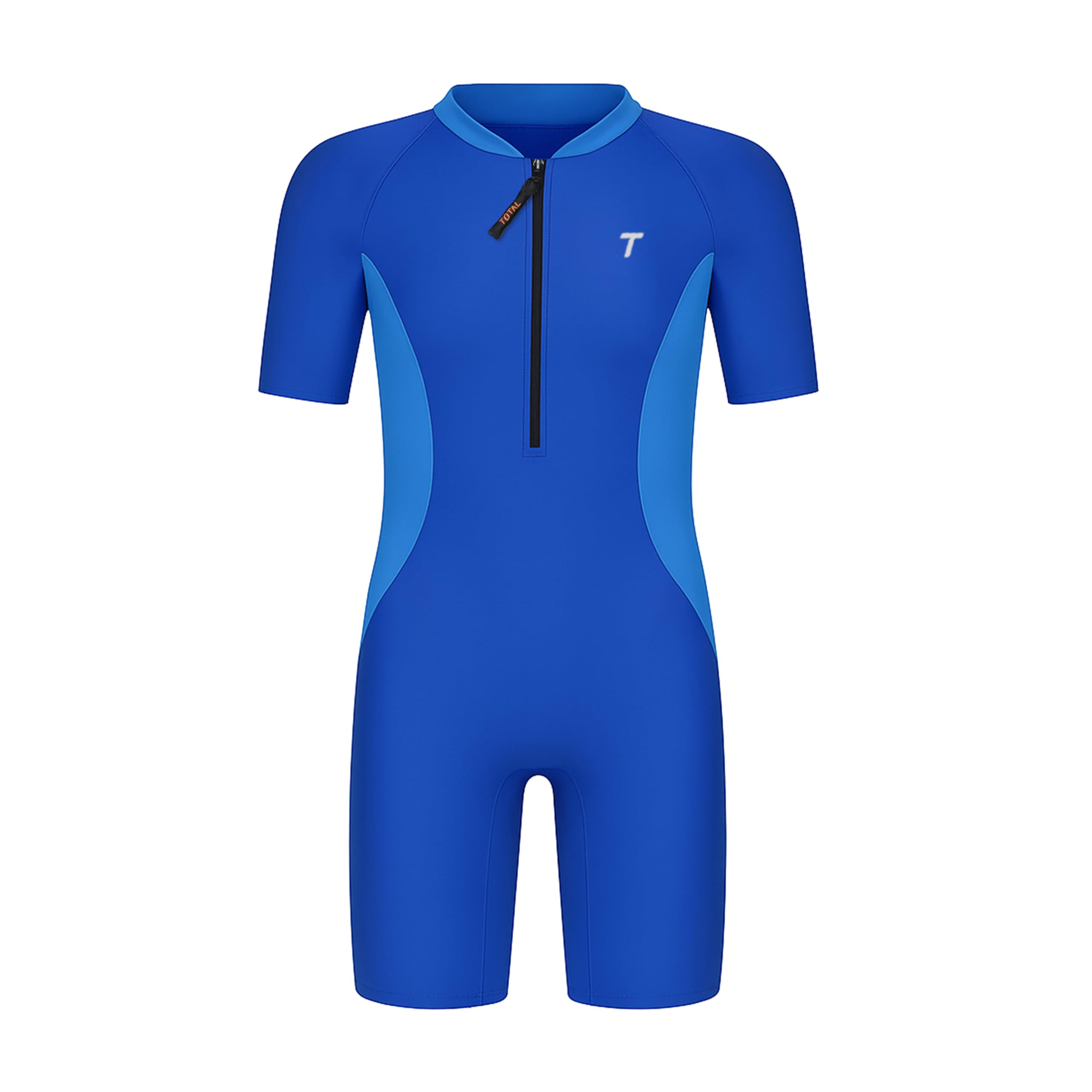 total sports & fitness Total Women’s Shorty Swim Suit with Front Zip and Stretch Fit – Half Sleeve One Piece Swimwear for Swimming, Training & Water Sports-picture-41