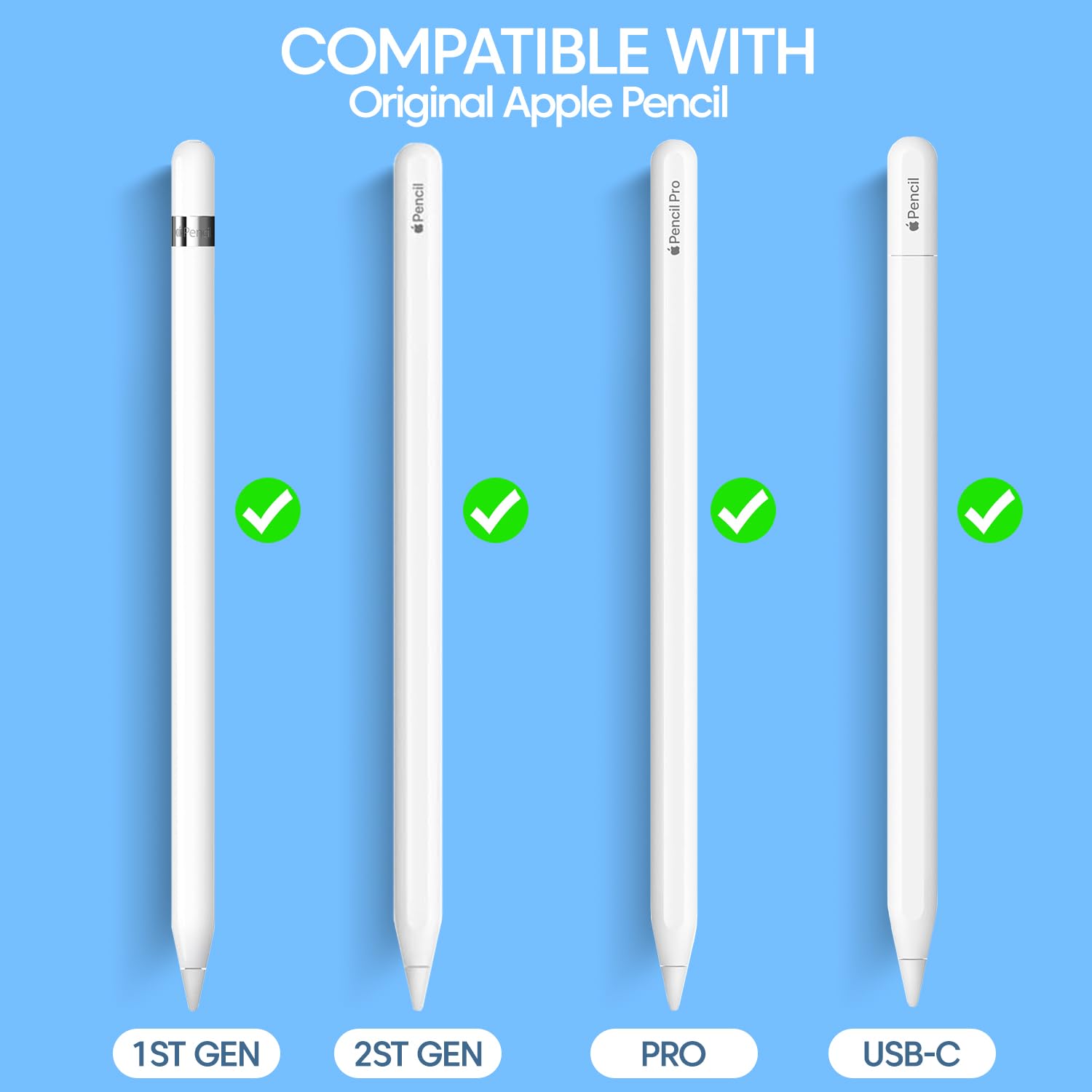 Sounce 6-Piece Apple Pencil Tips for Apple Pencil 2nd/1st