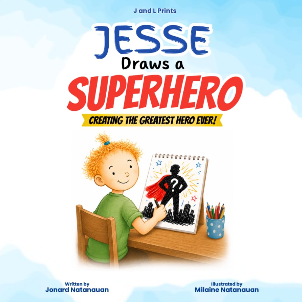 Jesse Draws a Superhero: Creating the Greatest Hero Ever!: A Heartwarming Father's Day Story About Dads, Love, and Everyday Heroes