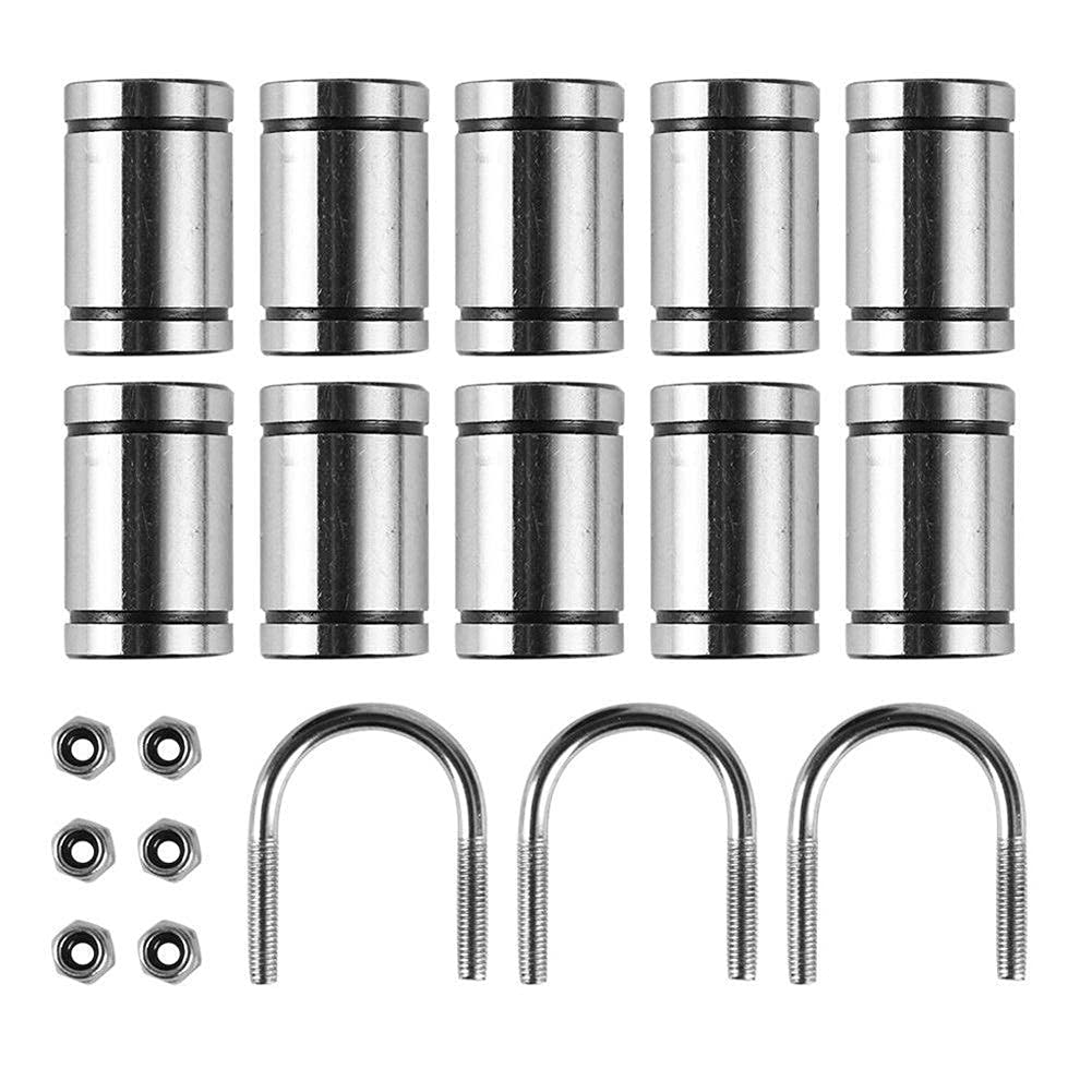 Druckerzubehör Y-Longhair 10 Lager + 3 U-Bolzen + 6 M3 Sicherungsschrauben-Kit für 3D-Druckerteile