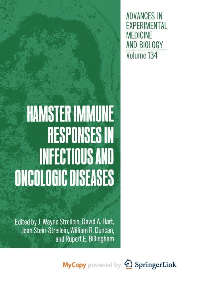 Hamster Immune Responses in Infectious and Oncologic Diseases