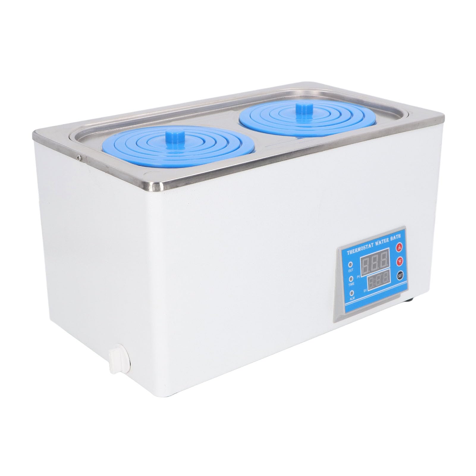 FTVOGUE Riscaldatore da Laboratorio Digitale Bagnomaria 7 Litri con Termostato Preciso e Doppia Apertura per Uso Scientifico e Analisi Chimica