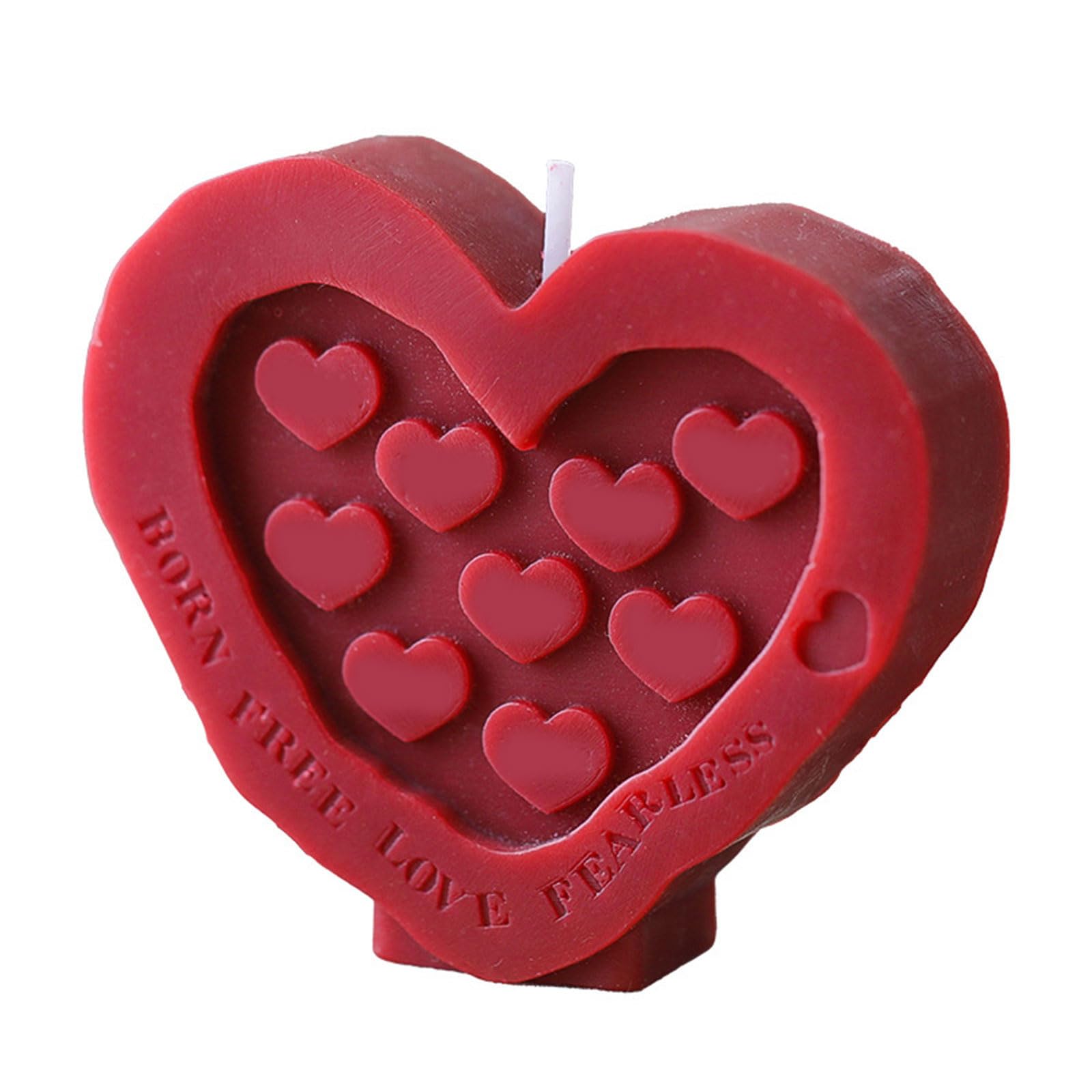Jazuaiao Aromatherapys Heart Scented Soy Wax for Home Decorations Gifts Heart Shape Candled Soys Waxes Decorative for Bedroom Home Decors Flower Aromatherapys