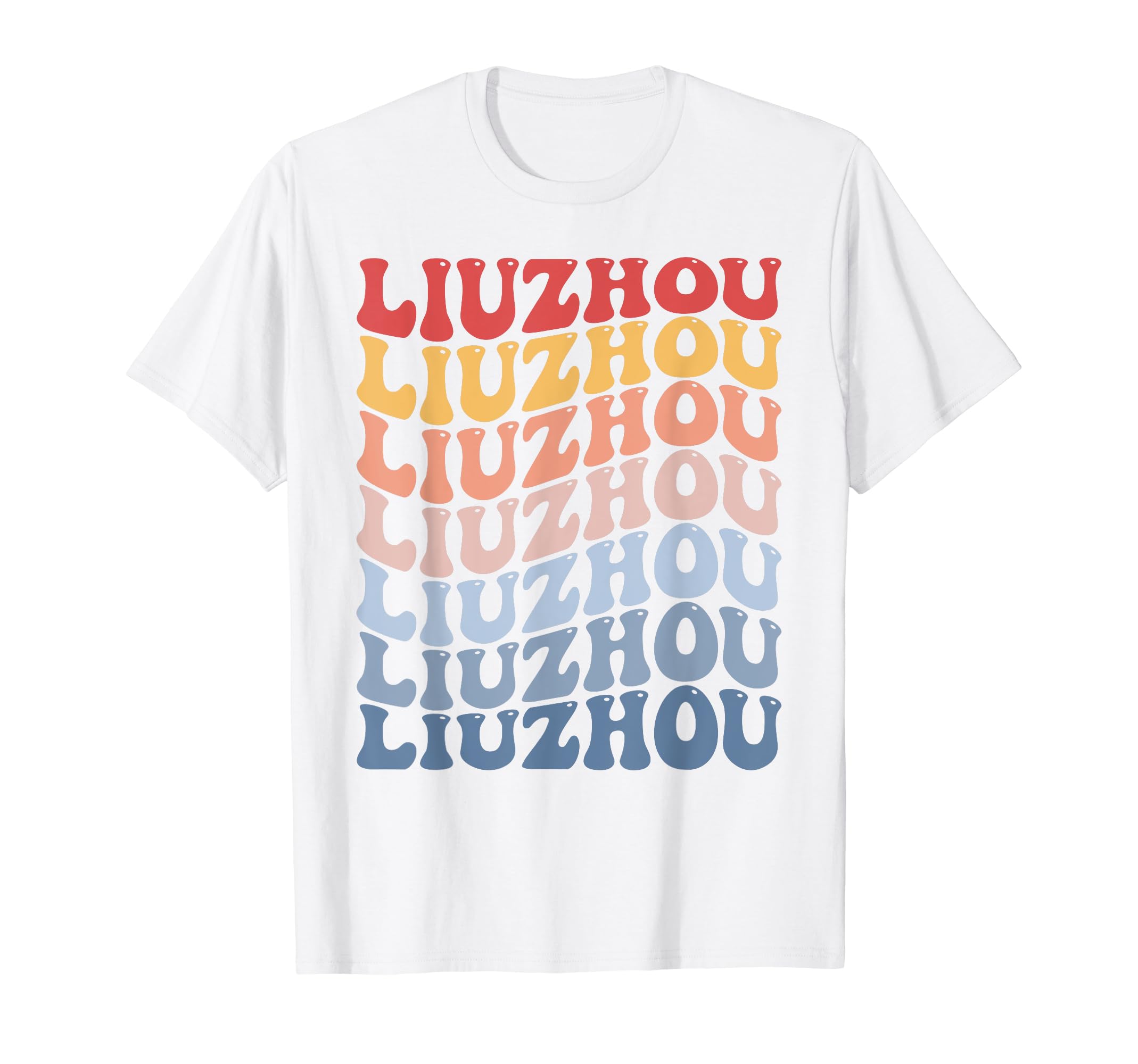 Liuzhou City Groovy Retro T-Shirt