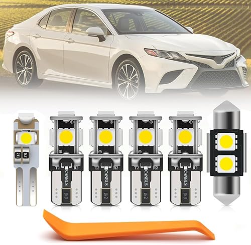 Miniatura 10 de Kit de 11 bombillas LED interiores Camry para Toyota Camry 2002 2003 2004 2005 2006 luces de cúpula de mapa, luces de tronco, superbrillantes, 6000