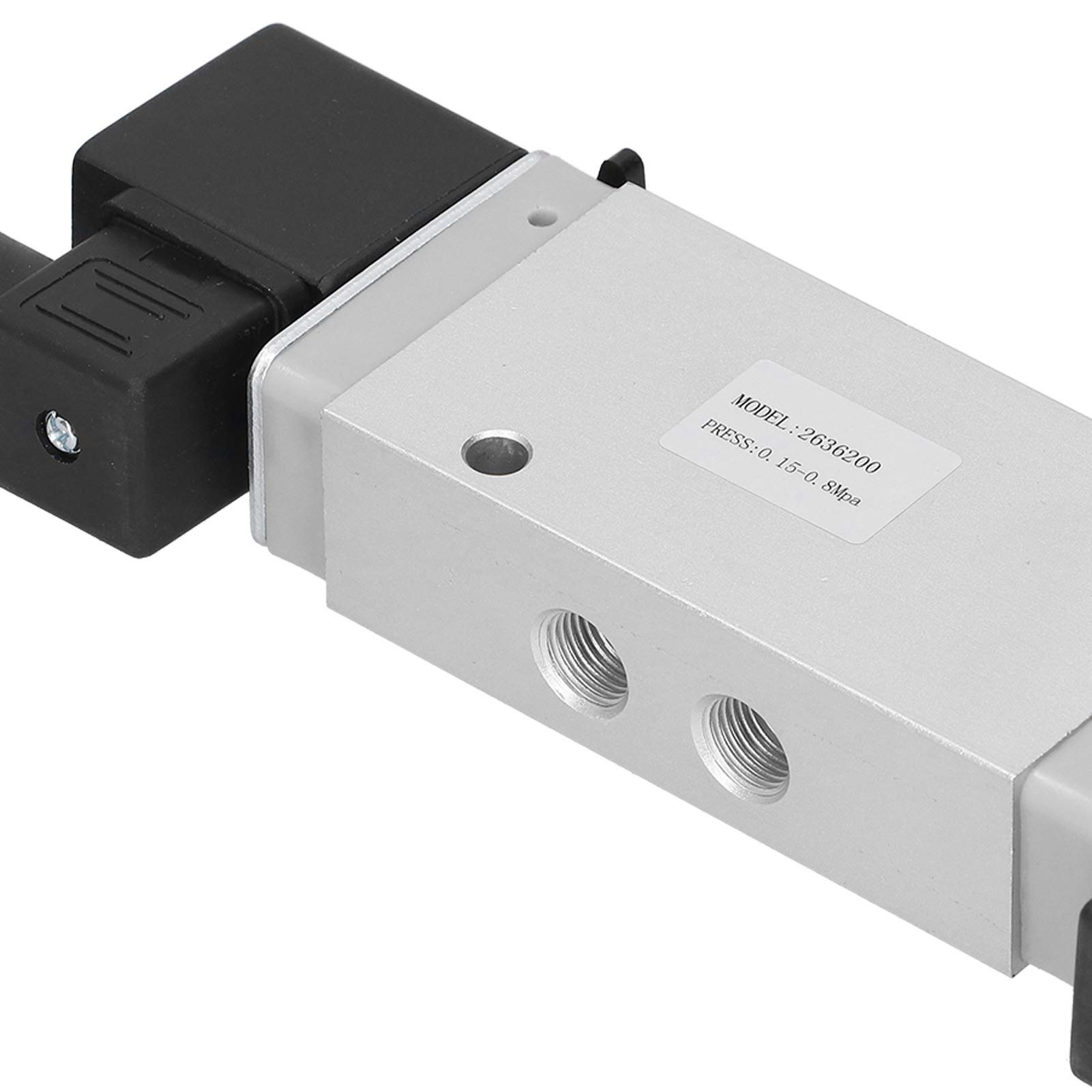 Válvula Solenoide de 2 Posiciones y 5 Vías Suministros Industriales Controlados Electrónicamente G1/4in 2636200 (CC 24 V)