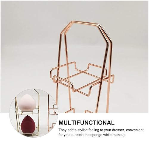 Miniatura 8 de Esponjas para Maquillaje Cojín Puff Esponja de Maquillaje 2PCS Alambre Belleza Huevo Polvo Soplo Soplo Soporte de esponja Soporte de esponja Doble