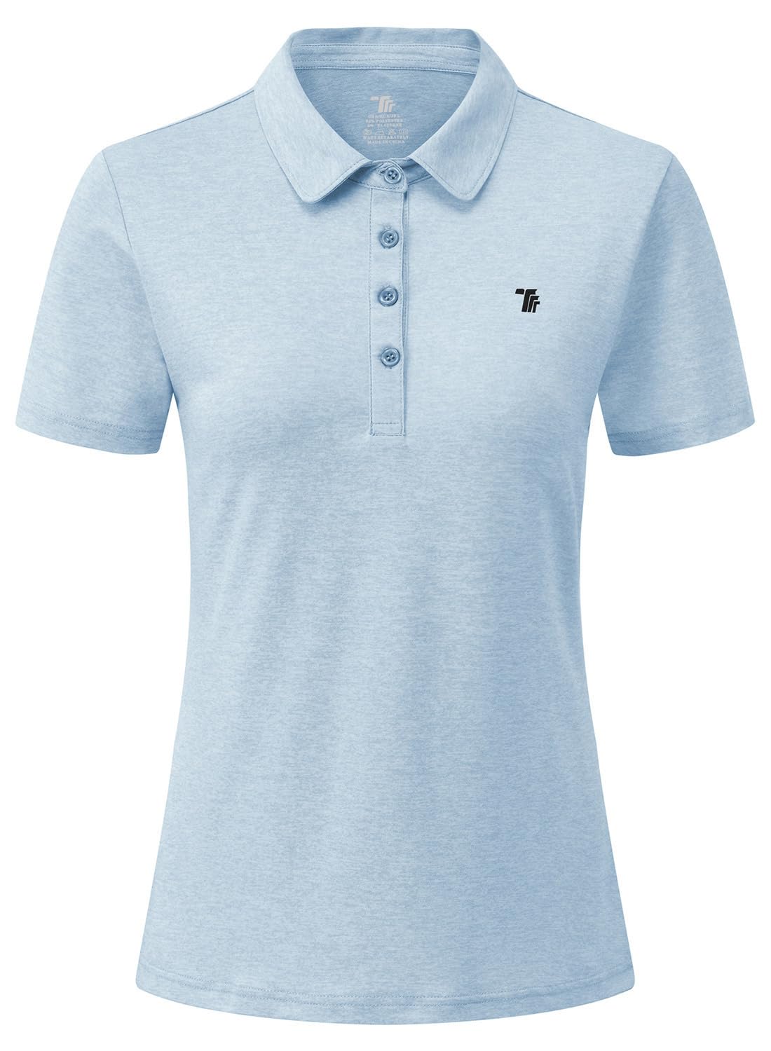 YSENTO Damen Golf Poloshirt Kurzarm Polohemd Schnelltrocknend Atmungsaktiv Sport Tennis Lady-Fit T-Shirts
