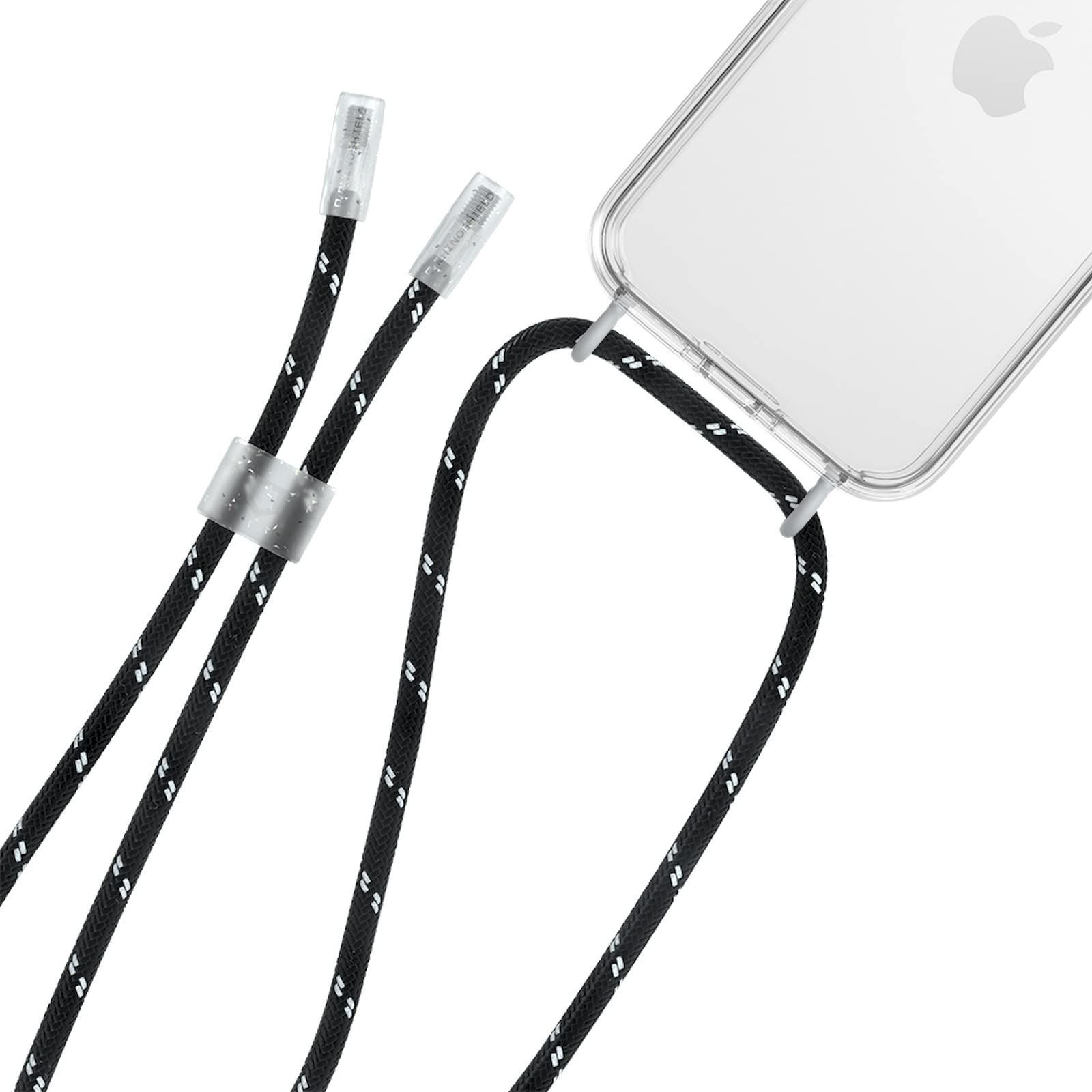 RhinoShieldLanyard for Clear Case | Adjustable Neck Strap, Recyclable, Durable - Cosmos Black