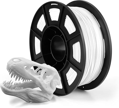 review 1.75mm PLA 3D Printer Filament White- 1kg Spool (2.2 lbs) - Dimensional Accuracy +/- 0.02mm