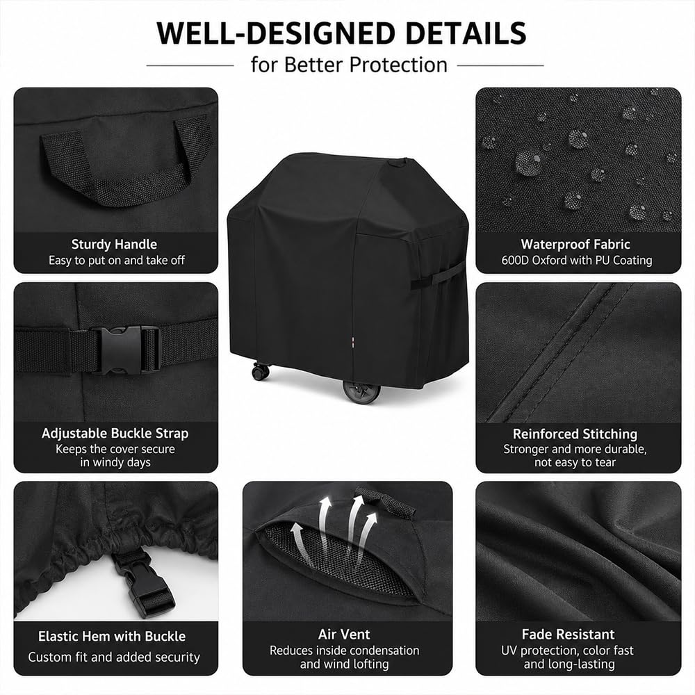 Cubierta Barbacoa para Weber Summit E-470 2015-2026, Resistente Impermeable Resistente Al Desvanecimiento Cubierta Barbacoa Protección