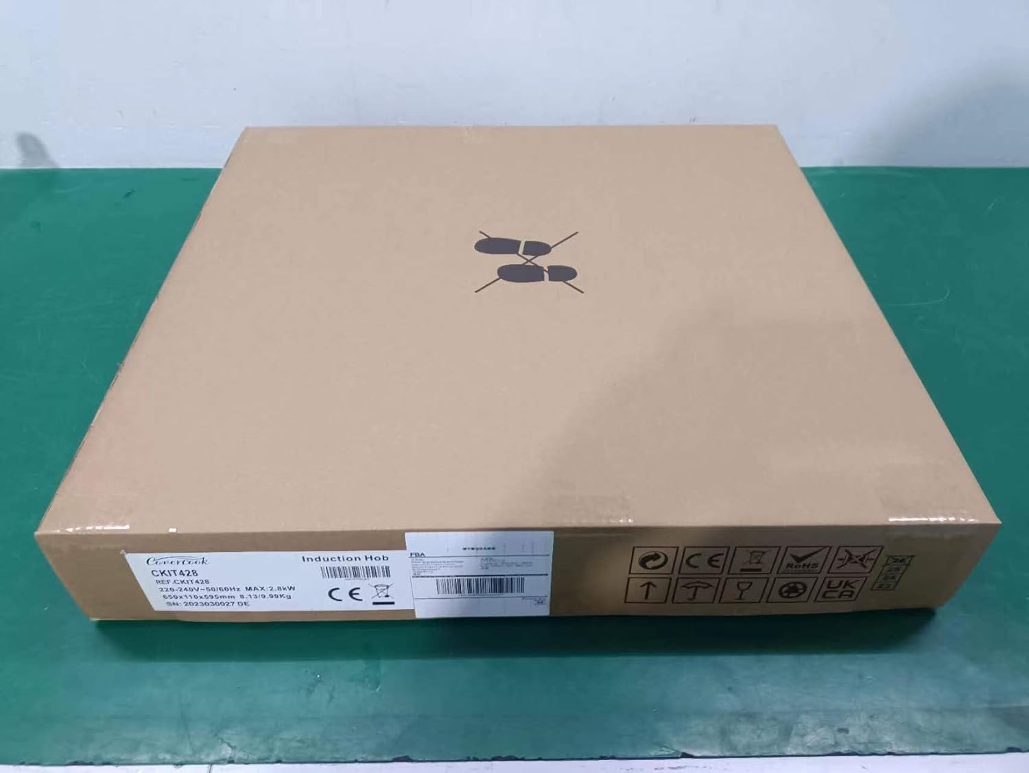 COVERCOOK Piano cottura a induzione, piano cottura 4 fuochi con funzione Bridge, 59 cm, Funzione Power Boost, 9 livelli di potenza, Nero, 7200 W COVERCOOK Piano cottura a induzione, piano cottura 4 fuochi con funzione Bridge, 59 cm, Funzione Power Boost, 9 livelli di potenza, Nero, 7200 W