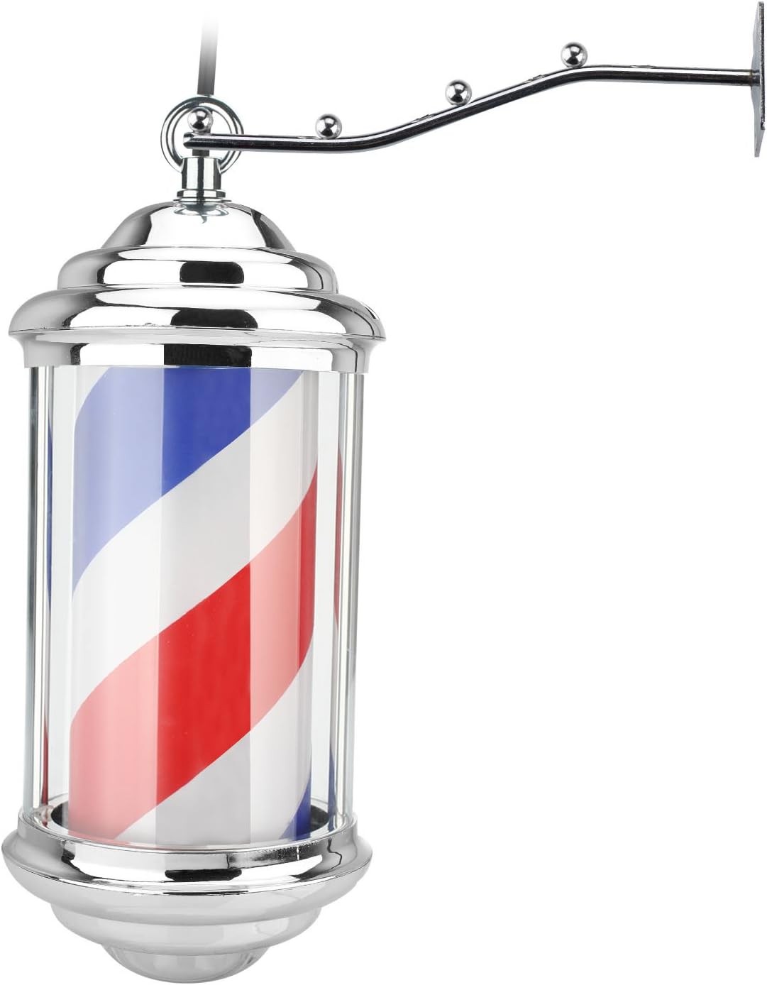 MINI LED Rotating Barber Sign Pole bulb can be replaced Barbershop Pole barber light Φ5.9"