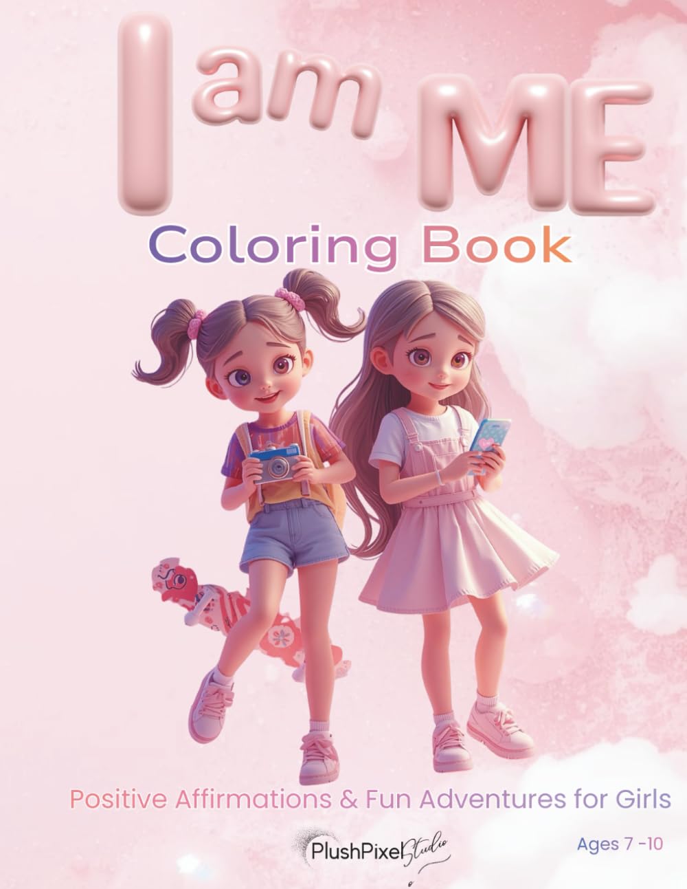 I am ME: Positive Affirmations & Fun adventures for Girls Coloring Book