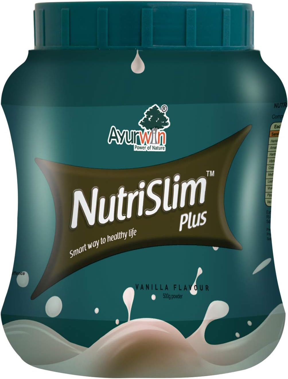 Ayurwin Nutrislim Plus Powder - 500 Gm (Vanilla Flavour)