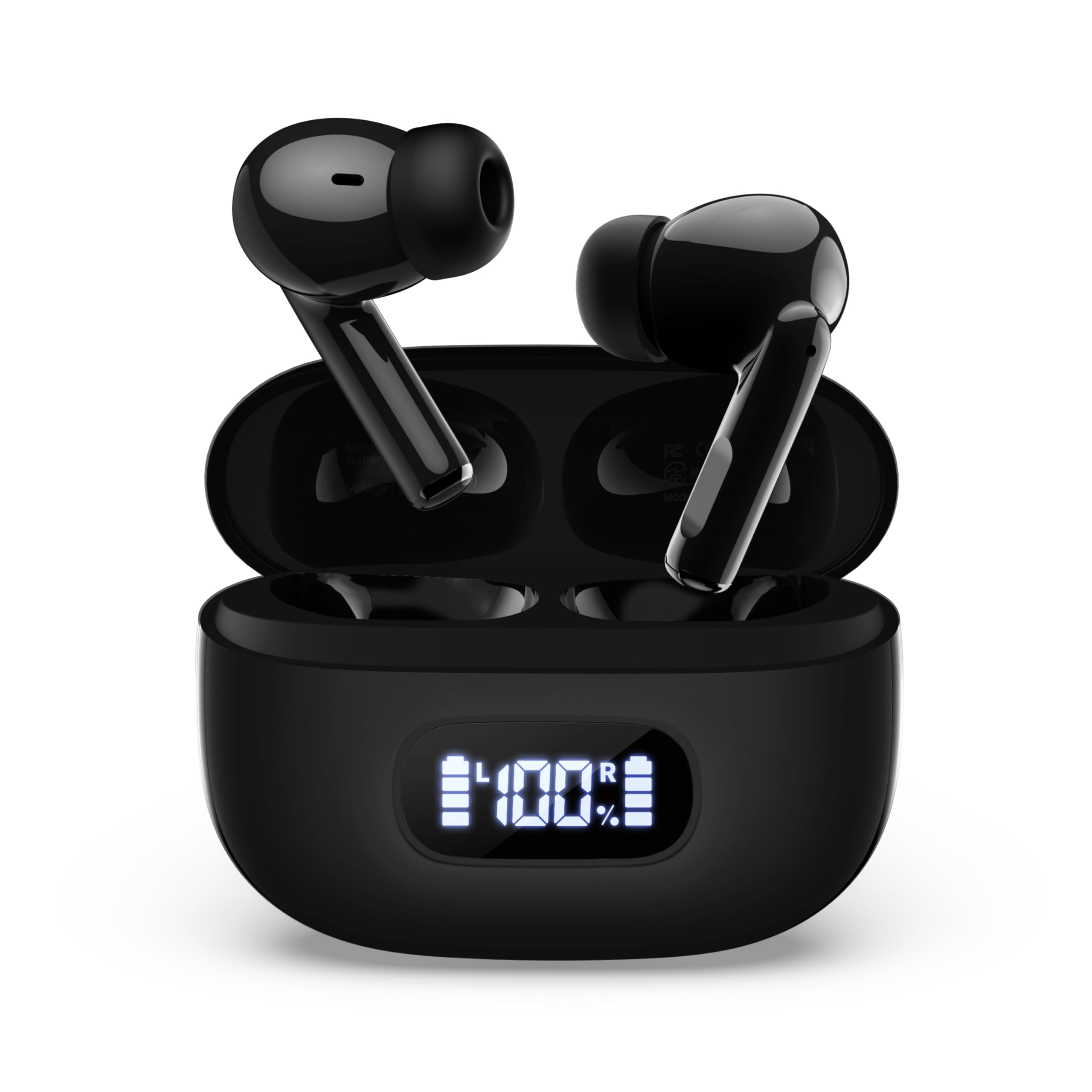 ワイヤレスイヤホン bluetooth ノイズキャンセリング Hi-Fi音質 Bluetooth6.0 防水 ぶるーとゅーす イヤホン 小型 Type-C急速充電 ブルートゥース イヤフォンカナル型 通話 低遅延 自動ペアリング 瞬時接続 タッチ操iPhone/Android スポーツ/会議用/通学/音楽/ゲーム
