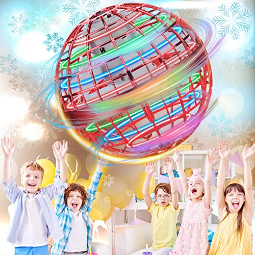 Flying Ball Toys,Flying Orb Ball Spinner Drones Ball with Magic Led Lights Floating Fly Space Ball 360Â°Rotating Helicopter for Boys Girls Adult Gift 2022 Hot Toys for Christmas Festival Outdoor Indoor
