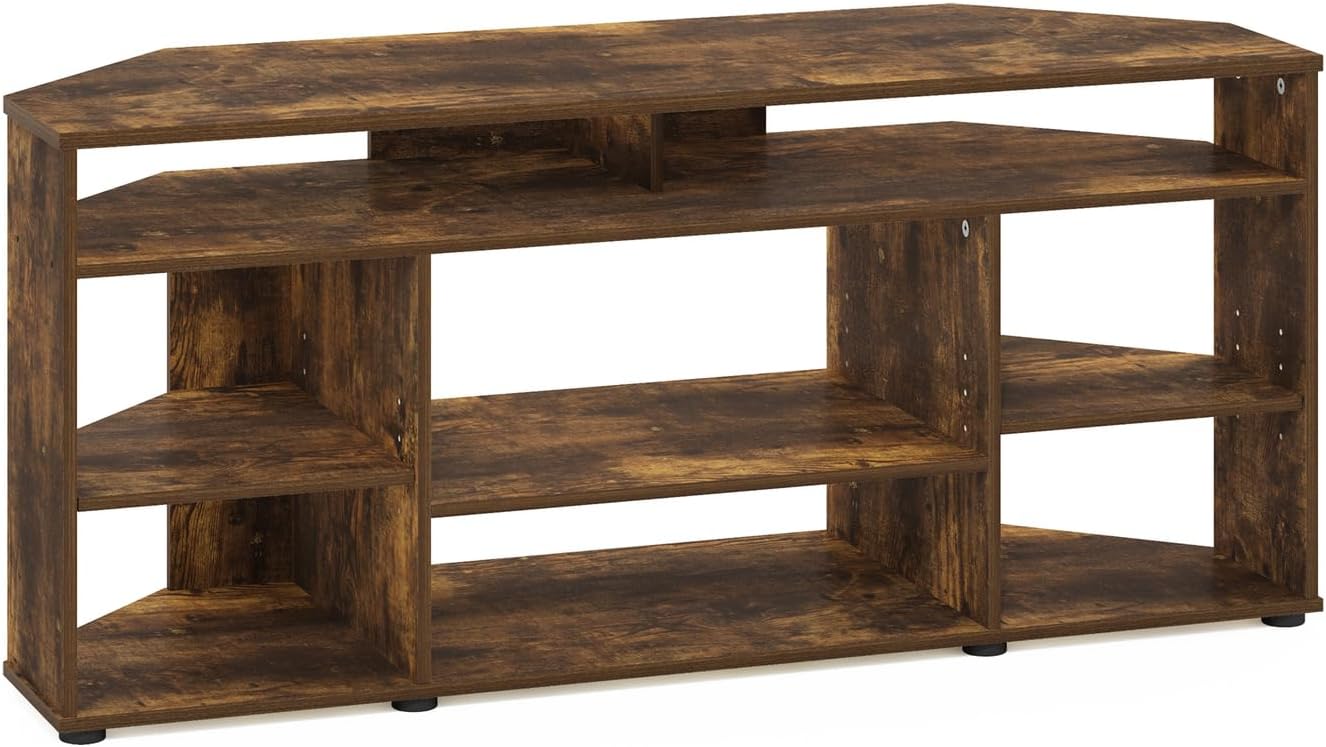 Maykoosh Corner TV Stand for TVs up to 55 Inch, Modern Entertainment Console