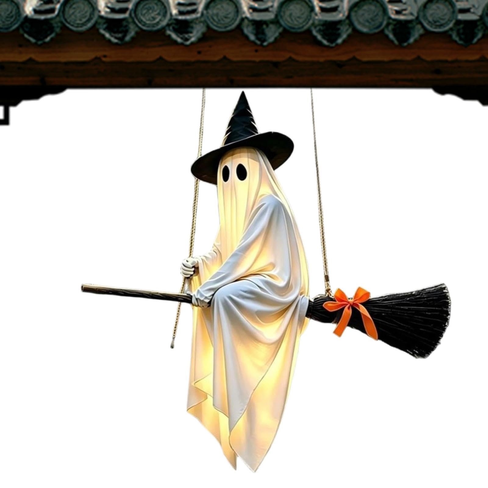 Fantôme Halloween suspendu oscillant pour animer votre terrasse