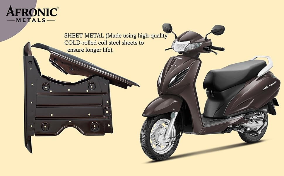 Image of Floor Platform for Honda Activa 3G | ABS Material | Compatible Scooter Floor Body Panel | Majestic Brown Metallic
