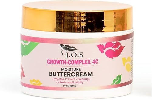 J'Organic Solutions Crema de mantequilla Chebe 4C Moisture (Tratamiento profundo natural, hidratante desenredante, ayuda a fortalecer el tallo del