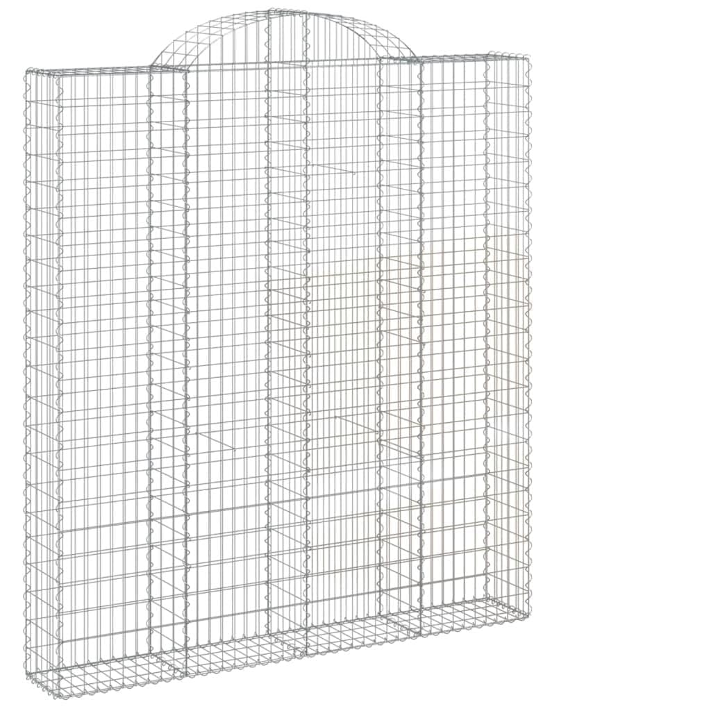 7X Gabionenkorb mit Hochbogen 200x30x240 cm Verzinkt