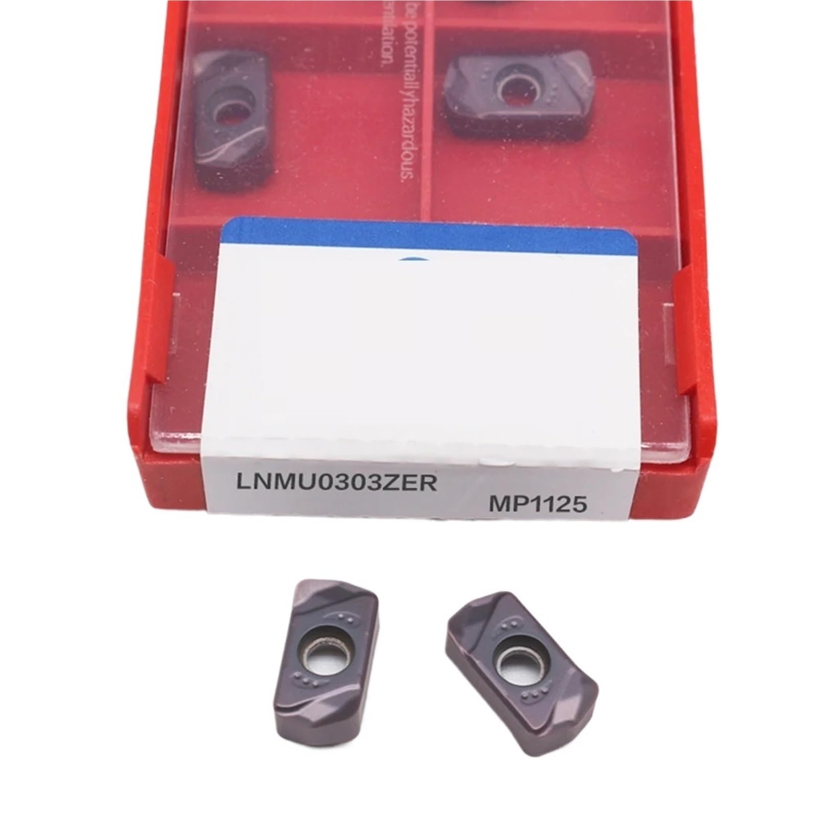Inserto De Carburo 10 Uds., Placa Torneado, Máquina CNC, Herramienta Corte Fresado Indexable Para Alimentación Rápida EXN03R(LNMU0303ZER MP1125)