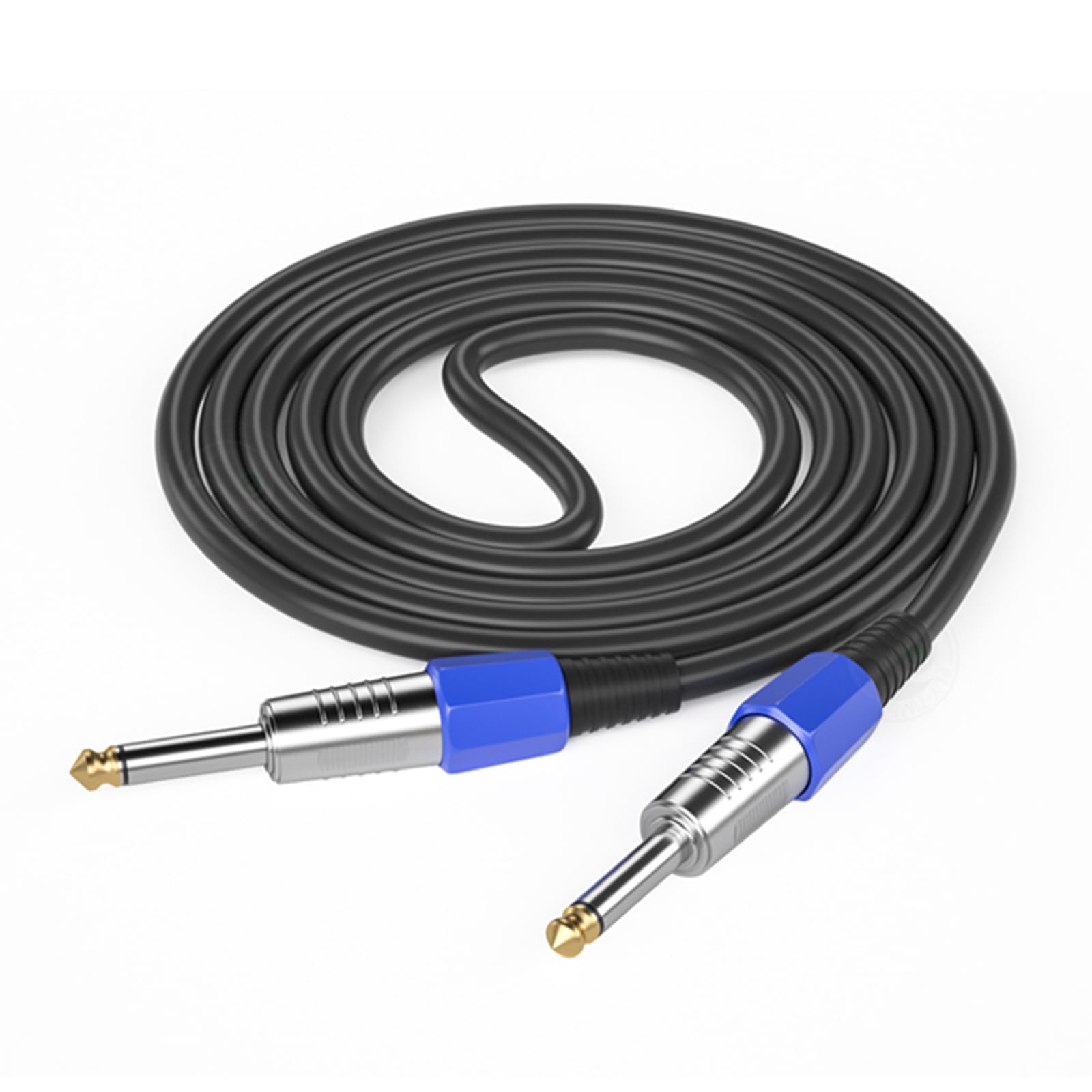 Câble audio équilibré 6,35 mm élimination des bruits pour guitare et ampli