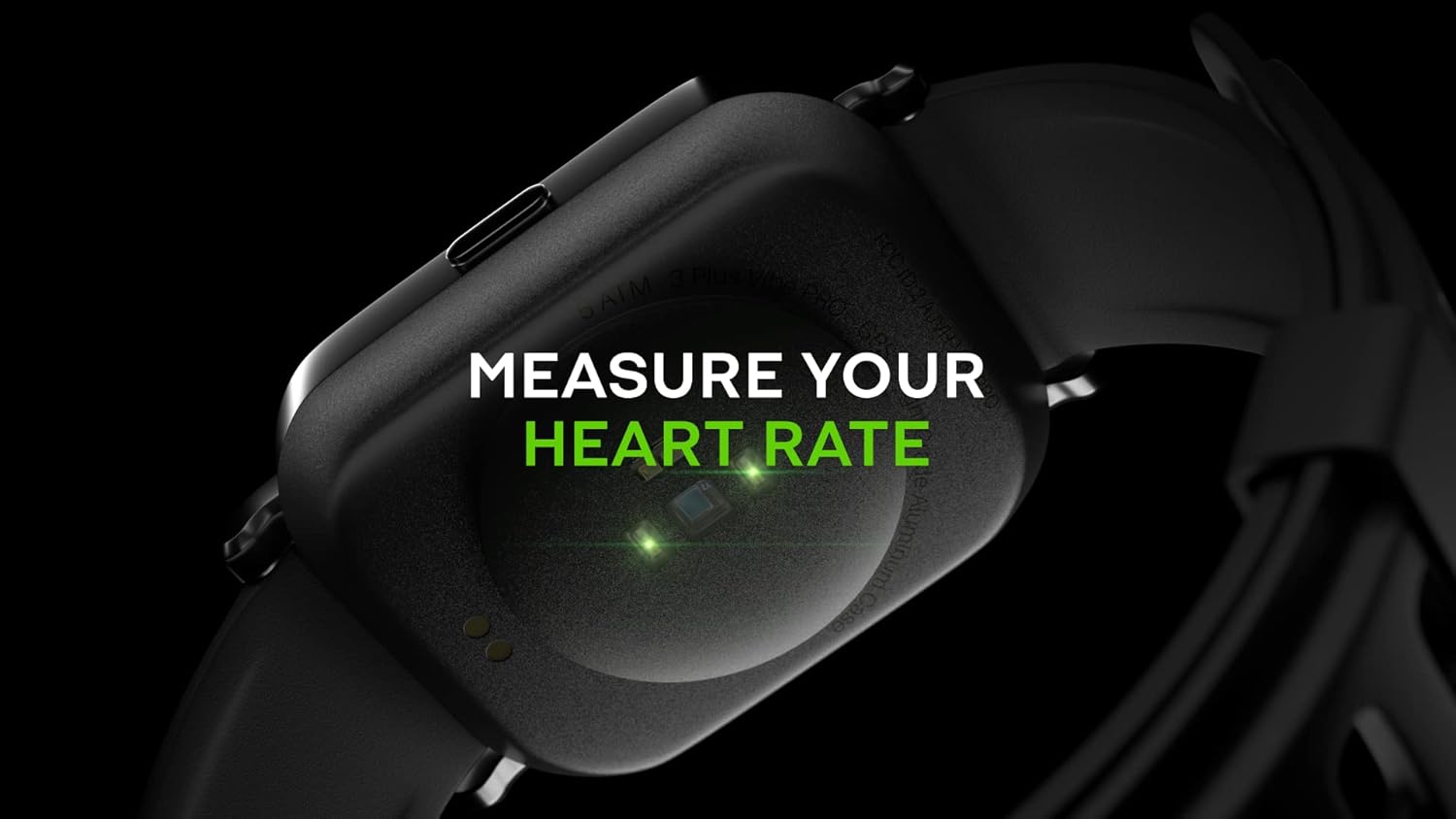 3PLUS Vibe Pro Smart Watch measuring heart rate