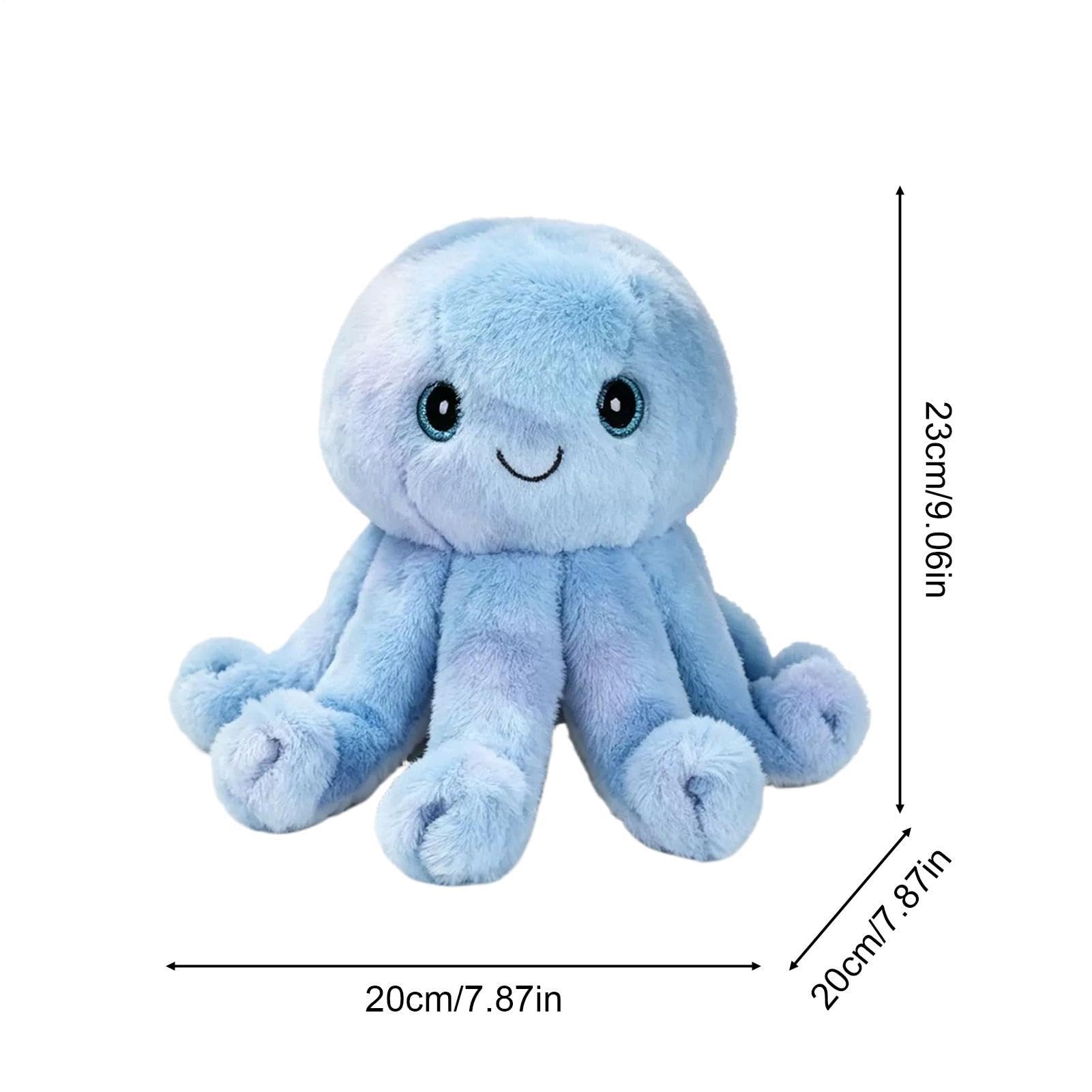 Peluche Musical Interactivo Pulpo Abrazable Y Lindo Con Grabación De Voz | Figuras de Juguete Peluche Interactivas para Niños Niñas Navidad Cumpleaños, Desarrolla la Coordinación Mano-