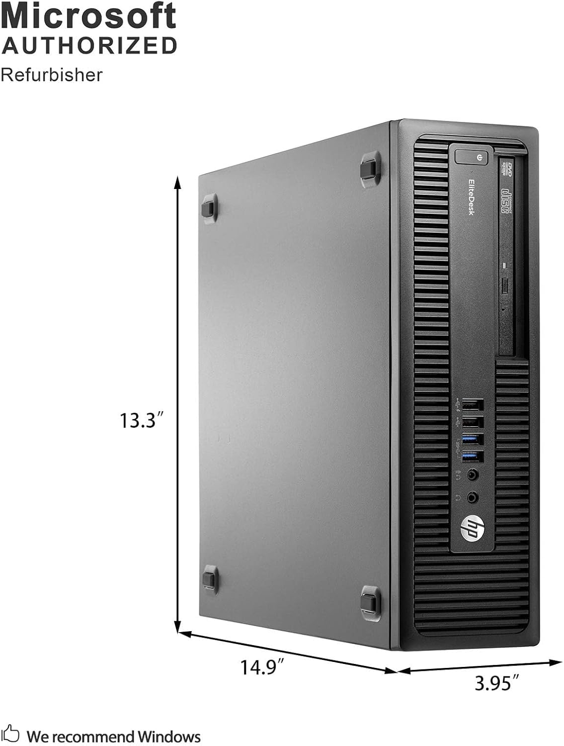 HP EliteDesk 800 G2 SFF Desktop PC, Intel Core i3-6100, 8GB RAM