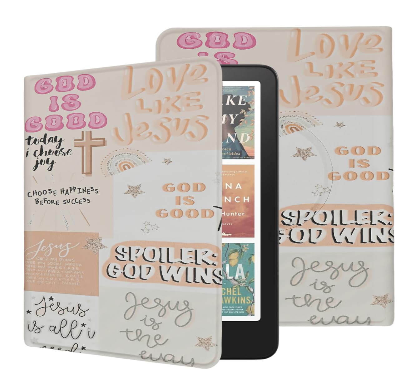 Case for All-New Kindle Paperwhite 12th Gen, 2024 and Kindle Colorsoft Signature Edition, God is Good Quotes Lightweight PU Leather Stand TPU Cover with Auto Sleep Wake