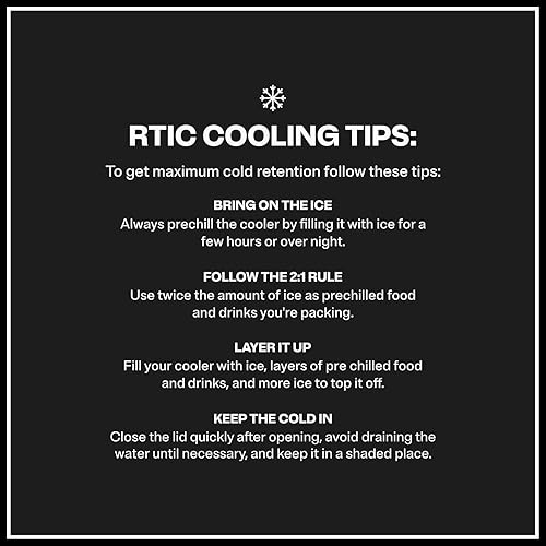 Miniatura 9 de RTIC Hielera personal de viaje por carretera de 8 cuartos de galón, pequeña, compacta, aislada, portátil, para alimentos, bebidas, playa