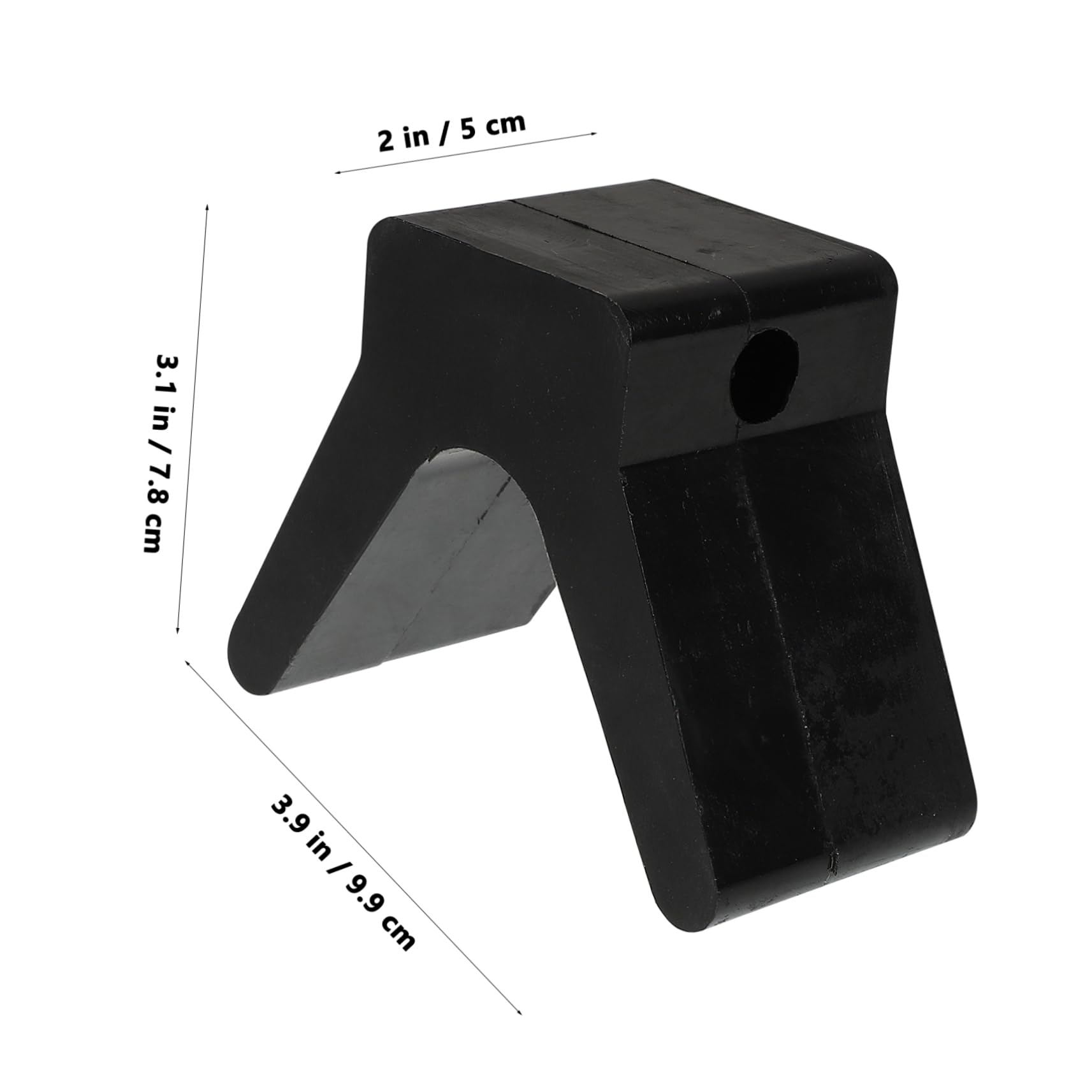 Alipis Fishing Trailer Parts Boat Trailer Bow Stop Universal Fit Rubber Bow Stop Block for Yacht Kayak Ski Fishing Boats