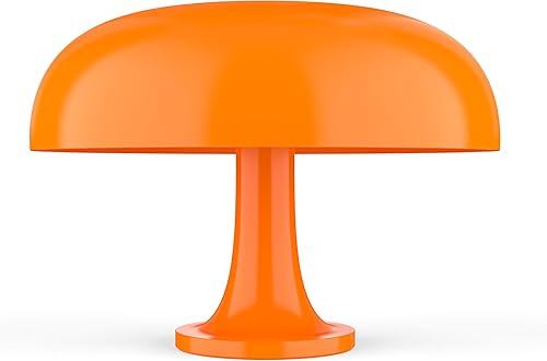 Huga Collective Mandarin Dream - Lámpara de mesa regulable  Lámpara de mesa de hongos retro vintage para iluminación ambiental