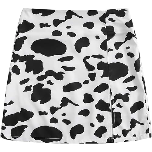 WDIRARA Women's Summer Solid Split Hem Zip Back Mini Workwear Skirt