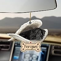 Vista 12 de Chihuahua Sleeping Angel - Adorno conmemorativo de acrílico 2D personalizado para perro, regalo para la pérdida de mascotas, regalo de simpatía