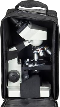 OMAX 40X-2500X Lab Binocular Biological Compound LED Microscope with Vinyl Carrying Case