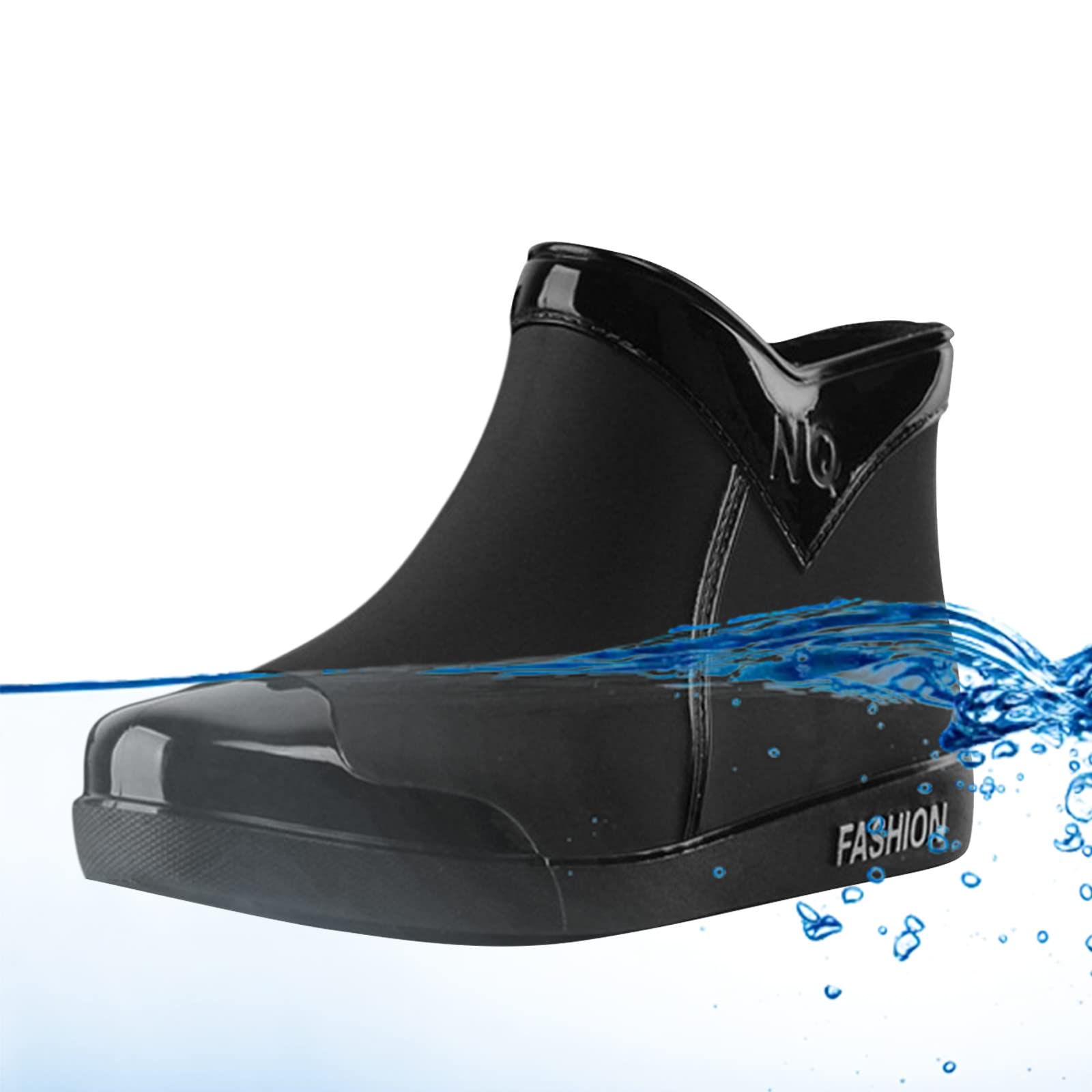 Botas de goma para mujer, botas de lluvia impermeables, botas de lluvia, zapatos de jardín, botas de goma antideslizantes, botines de goma, botines de goma para exteriores, botas de lluvia