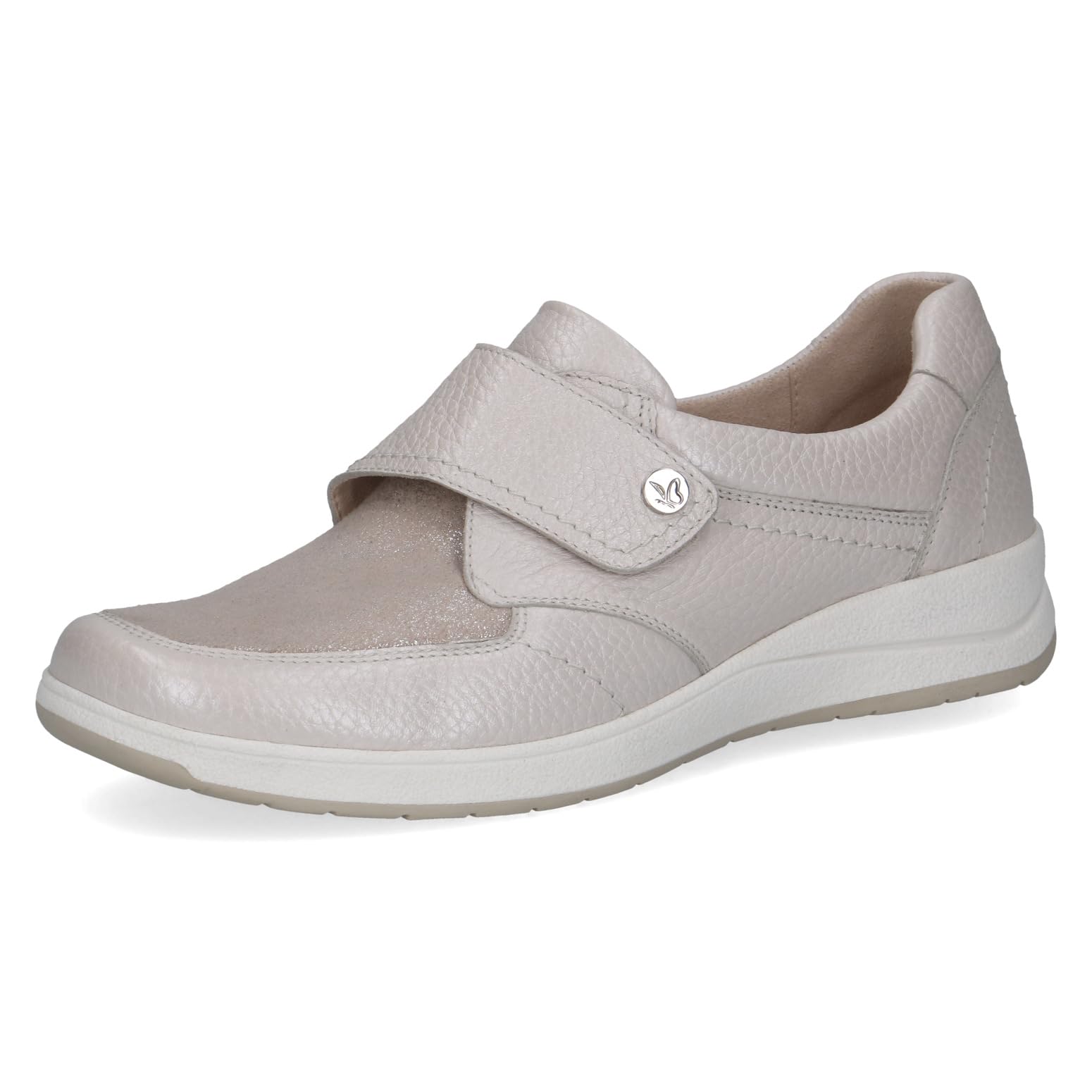 CAPRICE Women's Flat Loafer, White (Pearl Comb), 3.5 UK