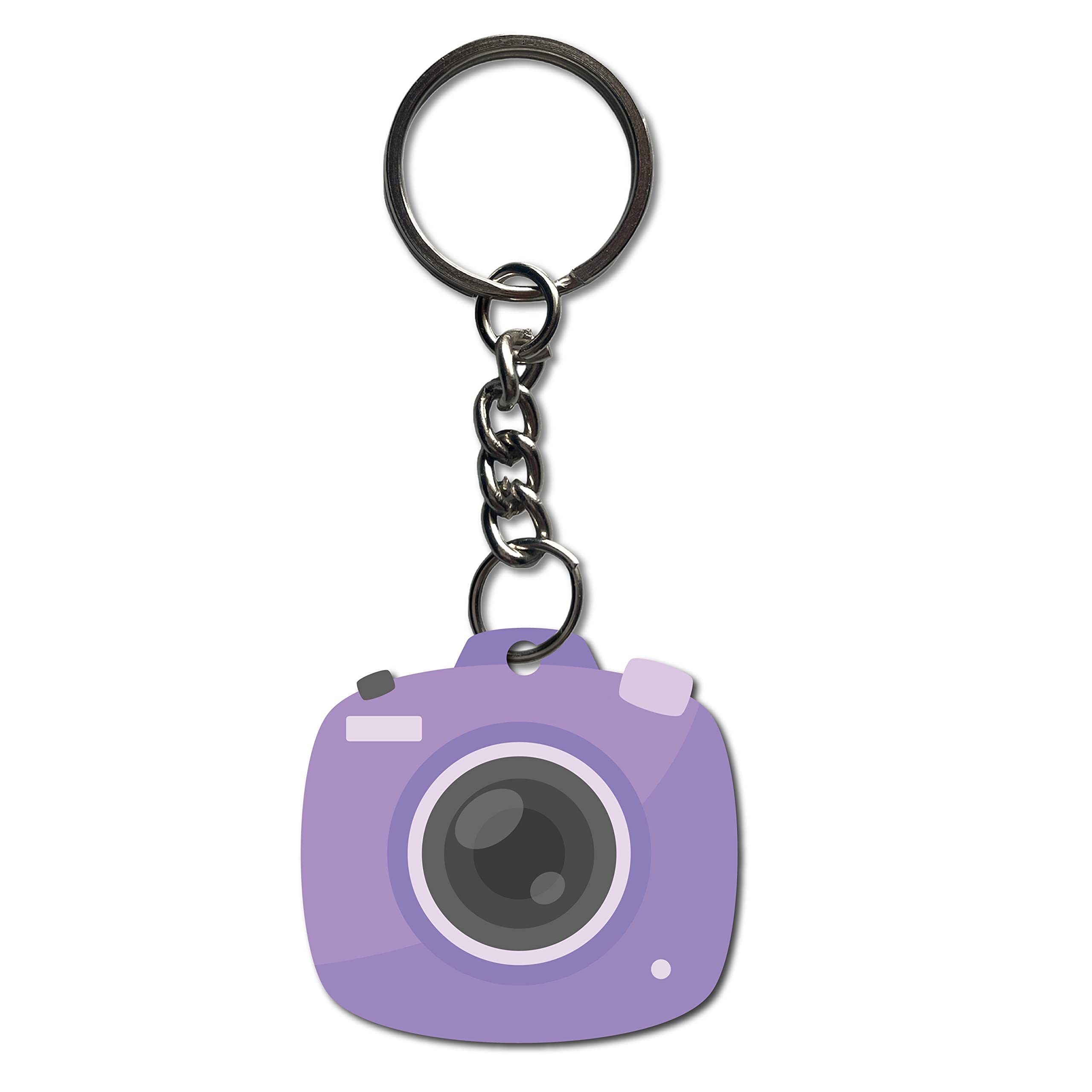 signoogle Camera Theme Printed Keychain Bike/Car/Men/Women/Bag Key Tag Keyrings Multicolored (2.5 x 2.3 Inch)-picture-44
