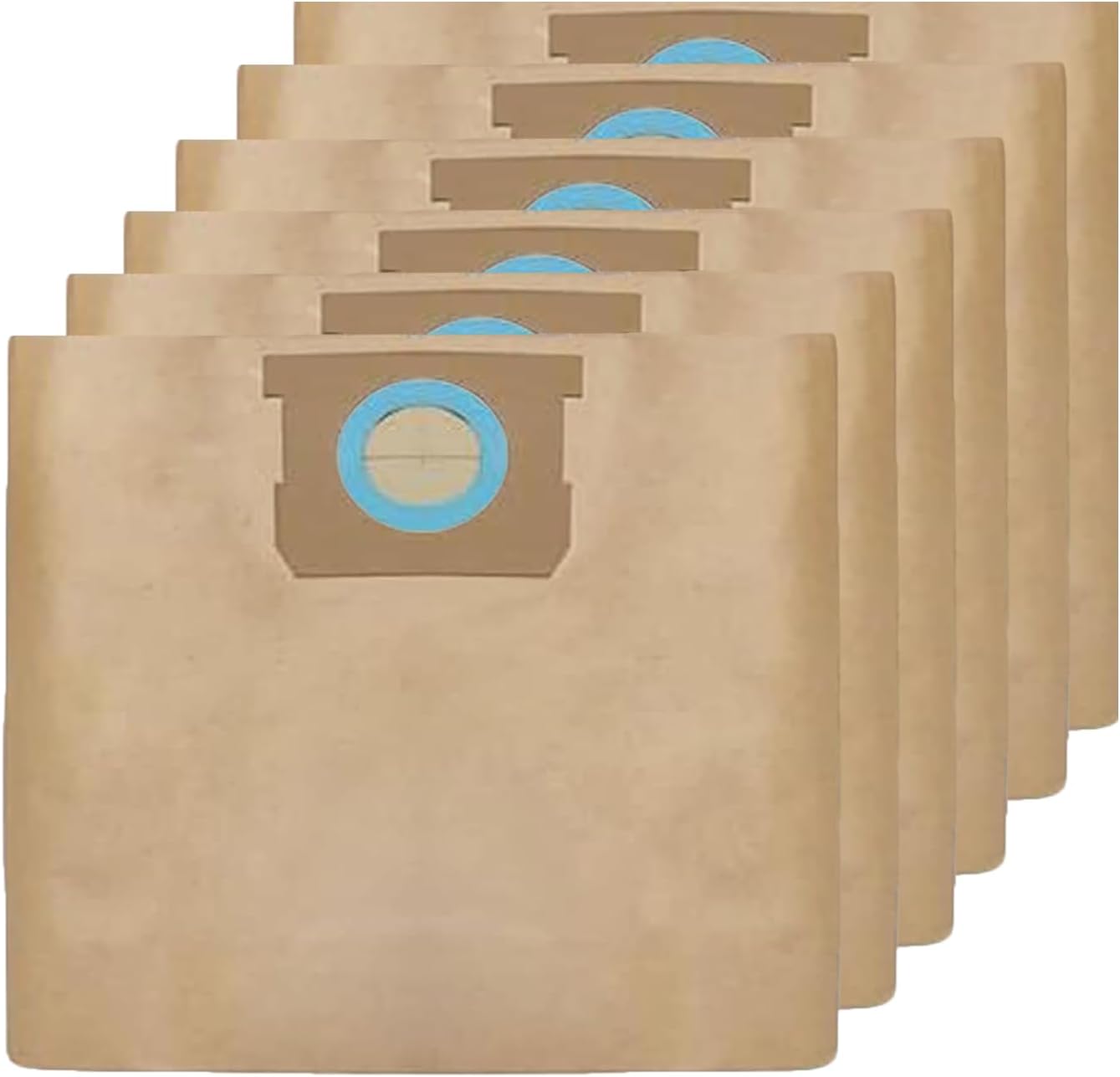 6 Pack DXVA19-4104 Vacuum Bags Replacement for dewelt 5-8 Gallon Wet/Dry Vacuum Compatible with DXV05P DXV06PL DXV08S, Disposable Shop Vac Bags, Dust Collection Bag Replacement