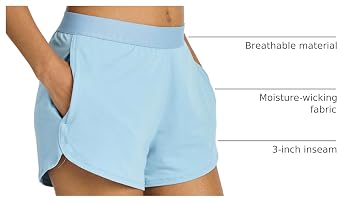 Real Essentials 4 Pack: Women's 3 Dry-Fit Dolphin Running Shorts with Pockets-Athletic Gym Workout Basketball Sports Shorts