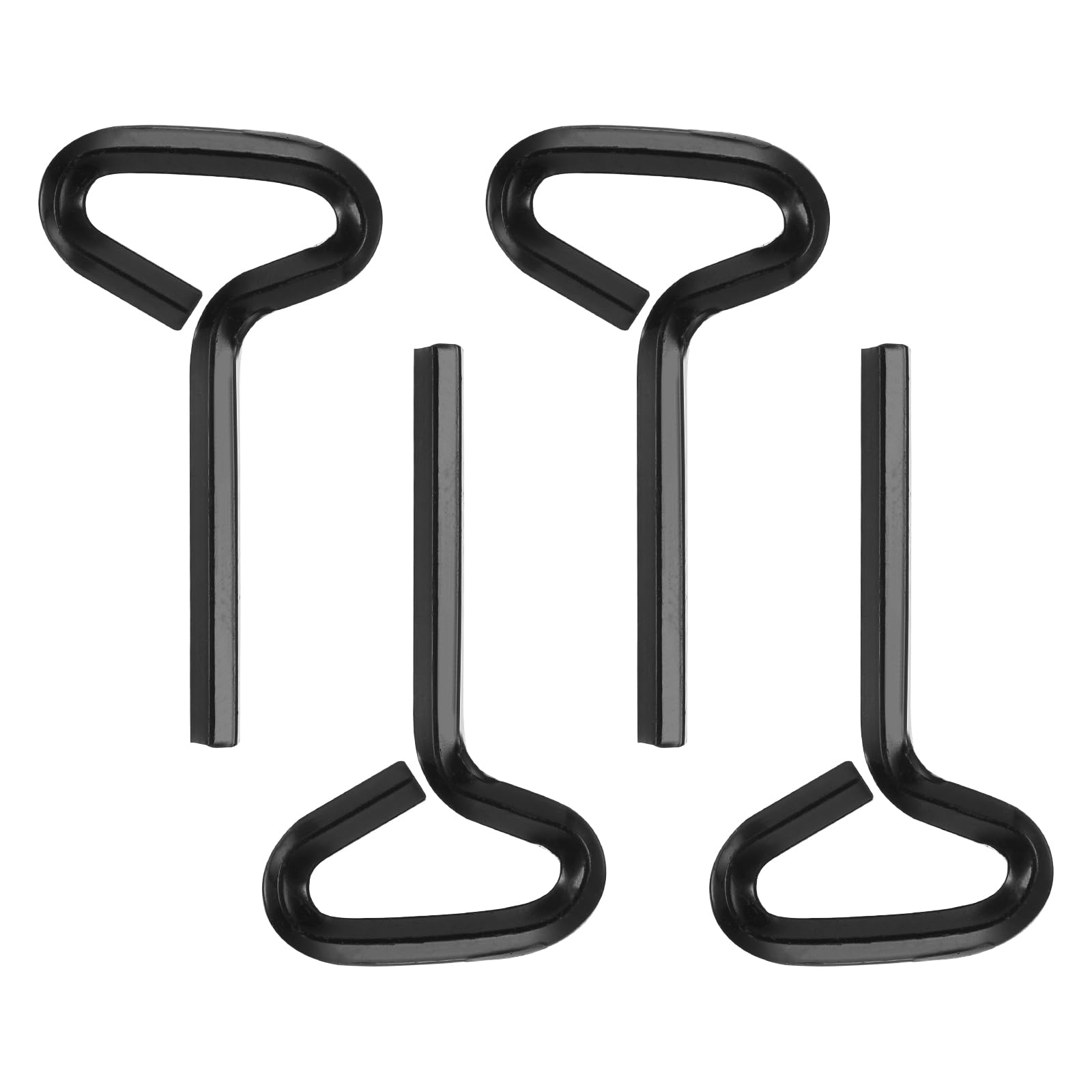 PATIKIL 7/32" Standard Hex Dogging Key, 4 Pack Solid Steel Wrench Door Key with T-Shaped Full Loop for Crash Bar, Push Bar Emergency Exit Devices, Black