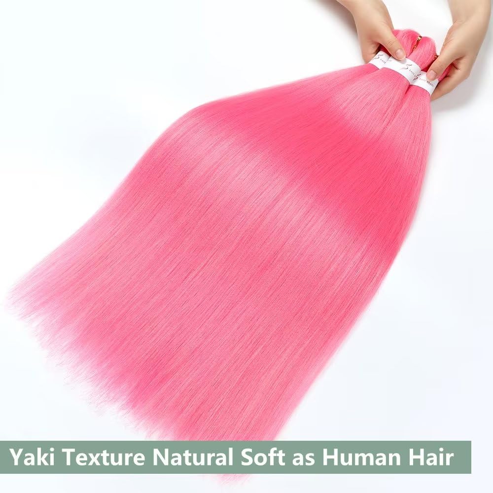 YDDM Capelli Per Treccine Africane Morado Extension Treccine Texture Yaki Easy Install per Principianti 32 Pollici 3 Pezzi Capelli Leggeri e Naturali per Box Braids, Twist e Crochet — view 24