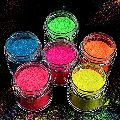 1 Stück Luminous Neon Nagelpuder Hautsicheres Pigment Nagelpuder Im Dunkeln leuchtendes Pigment für Frauen Mädchen… – Bild 6